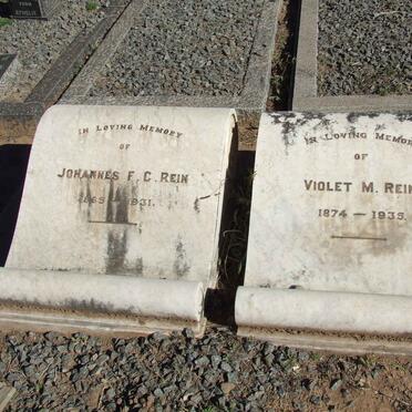 REIN Johannes F.C. 1865-1931 &amp; Violet M. 1874-1935