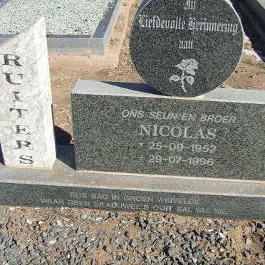 RUITERS Nicolas 1952-1996