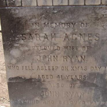RYAN John -1916 &amp; Sarah Agnes -1879
