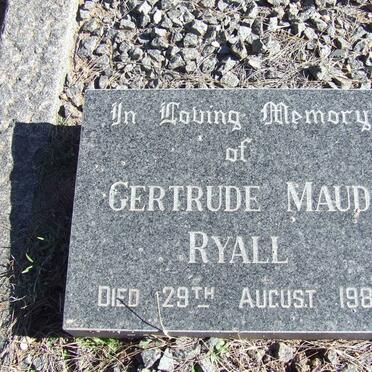 RYALL Gertrude Maud -1981