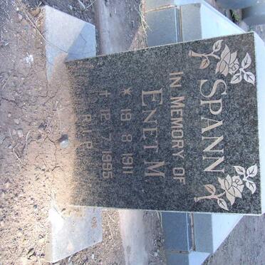 SPANN Enet M. 1911-1995