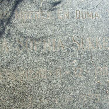 SUKKELS Martha Sophia nee DIEDERICHS 1907-1975