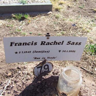 SASS Francis Rachel nee JANTJIES 1942-2001