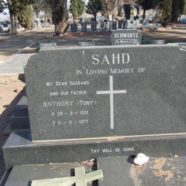 SAHD Anthony 1921-1977