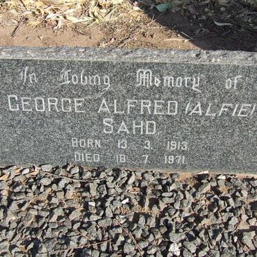 SAHD George Alfred 1913-1971
