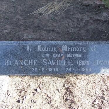 SAVILLE Blanche nee EDWARDS 1878-1969