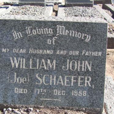 SCHAEFER William John -1958