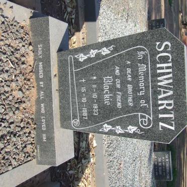SCHWARTZ Blackie 1933-1987