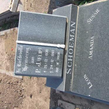 SCHOEMAN P.J. 1930-1993