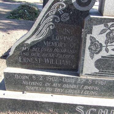 SCHULTZ Ernest William 1902-1961