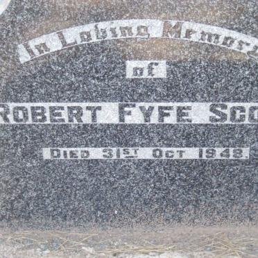 SCOTT Robert Fyfe -1948 :: SCOTT Mary Gillespie -1940 :: SCOTT Jane -1968