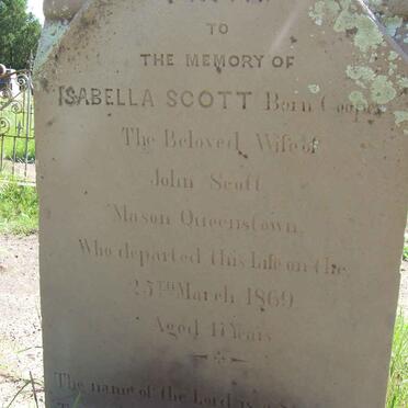 SCOTT Isabella nee COOPER -1869