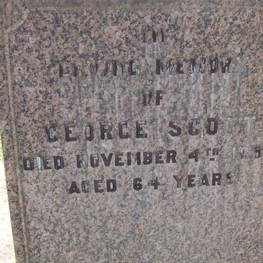 SCOTT George -1899