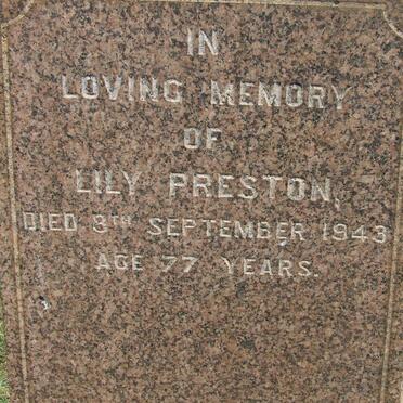 PRESTON Lily -1943