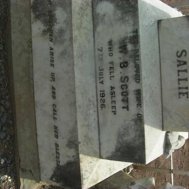 SCOTT Sallie -1926