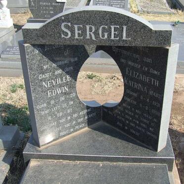 SERGEL Neville Edward 1920-1987 &amp; Elizabeth Katrina 1931-1998