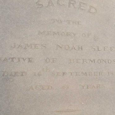 SLEE James Noah -1864