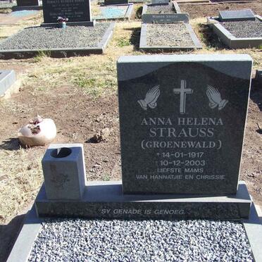STRAUSS Anna Helena nee GROENEWALD 1917-2003