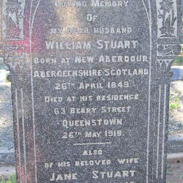 STUART William 1849-1919 &amp; Jane -1928