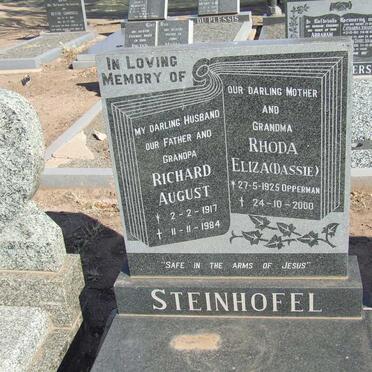 STEINHOFEL Richard August 1917-1984 &amp; Rhoda Eliza OPPERMAN 1925-2000