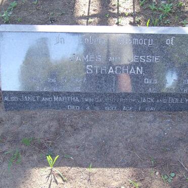 STRACHAN James -1927 &amp; Jessie -1942 ::  STRACHAN Janet -1937 :: STRACHAN Martha -1937