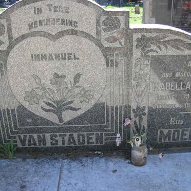 STADEN Isabella Johanna, van 1883-1962