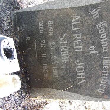 STRIDE Alfred John 1910-1959