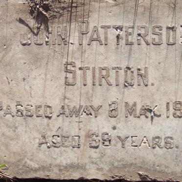 STIRTON John Patterson -1934