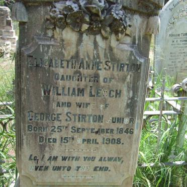 STIRTON Elizabeth Ann nee LEACH 1846-1908