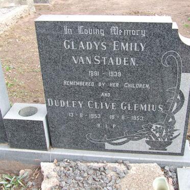 STADEN Gladys Emily, van 1891-1939 :: CLEMIUS Dudley Clive 1953-1953