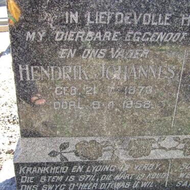 STADEN Hendrik Johannes, van 1873-1958