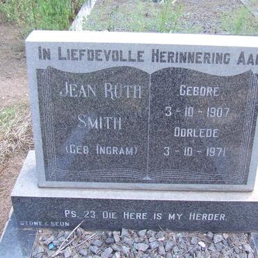SMITH Jean Ruth nee INGRAM 1907-1971