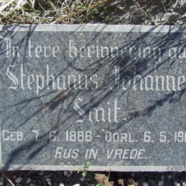 SMIT Stephanus Johannes 1886-1965