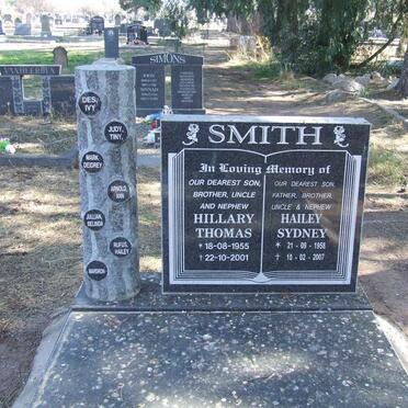 SMITH Hillary Thomas 1955-2001 :: SMITH Hailey Sydney 1958-2007
