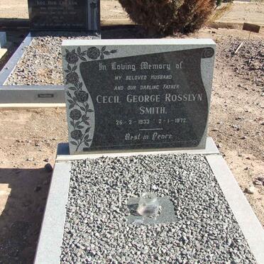 SMITH Cecil George Rosslyn 1933-1972