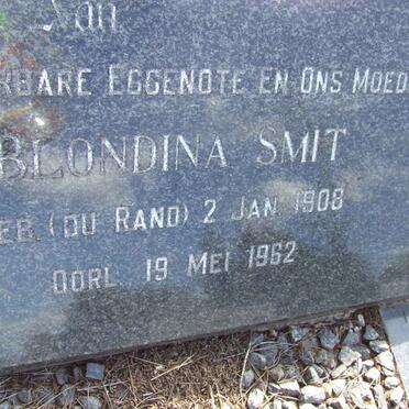 SMIT Daniel Petrus 1906-1982 &amp; Blondina DU RAND 1908-1962
