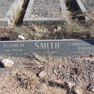 SMITH Lambertus Carel Johannes 1898-1980 &amp; Elizabeth TROSKIE 1901-1978