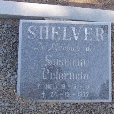 SHELVER Susanna Peternela nee NEL 1910-1972