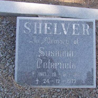 SHELVER Susanna Peternela nee NEL 1910-1972