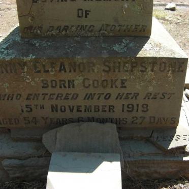 SHEPSTONE  Fanny Eleanor nee COOKE 1865-1919