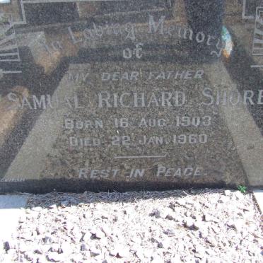 SHORE Samual Richard 1903-1960
