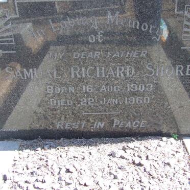SHORE Samual Richard 1903-1960