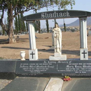 SHADIACK Anthony Milad 1924-1987 &amp; Mary Lucy 1928-2000