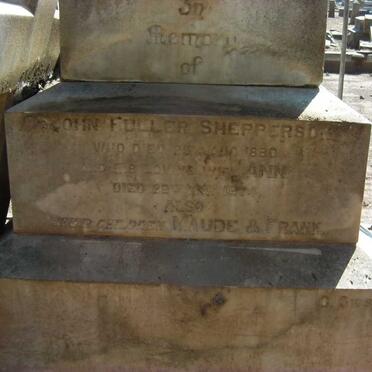 SHEPPERSON John Fuller -1880 &amp; Ann -1874 :: SHEPPERSON Maude :: SHEPPERSON Frank 