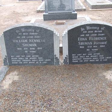 SHUMAN William Kenneth -1952 &amp; Edna Florence FLETCHER -1994