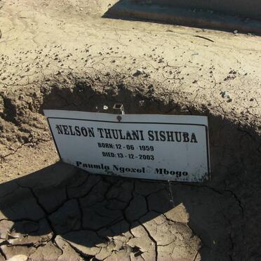 SISHUBA Nelson Thulani 1959-2003