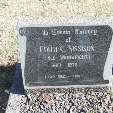 SISSISON Noel Faulding 1895-1967 &amp; Edith C. WAINWRIGHT 1897-1976