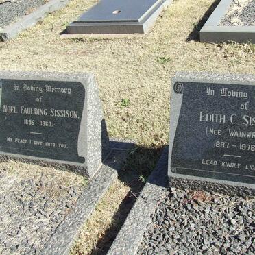 SISSISON Noel Faulding 1895-1967 &amp; Edith C. WAINWRIGHT 1897-1976