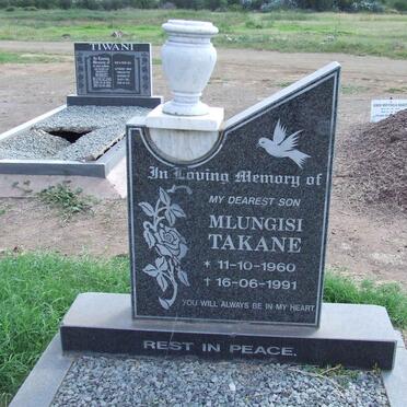 TAKANE Mlungisi 1960-1991