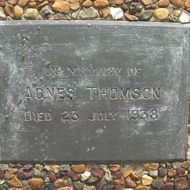 THOMSON Agnes -1938